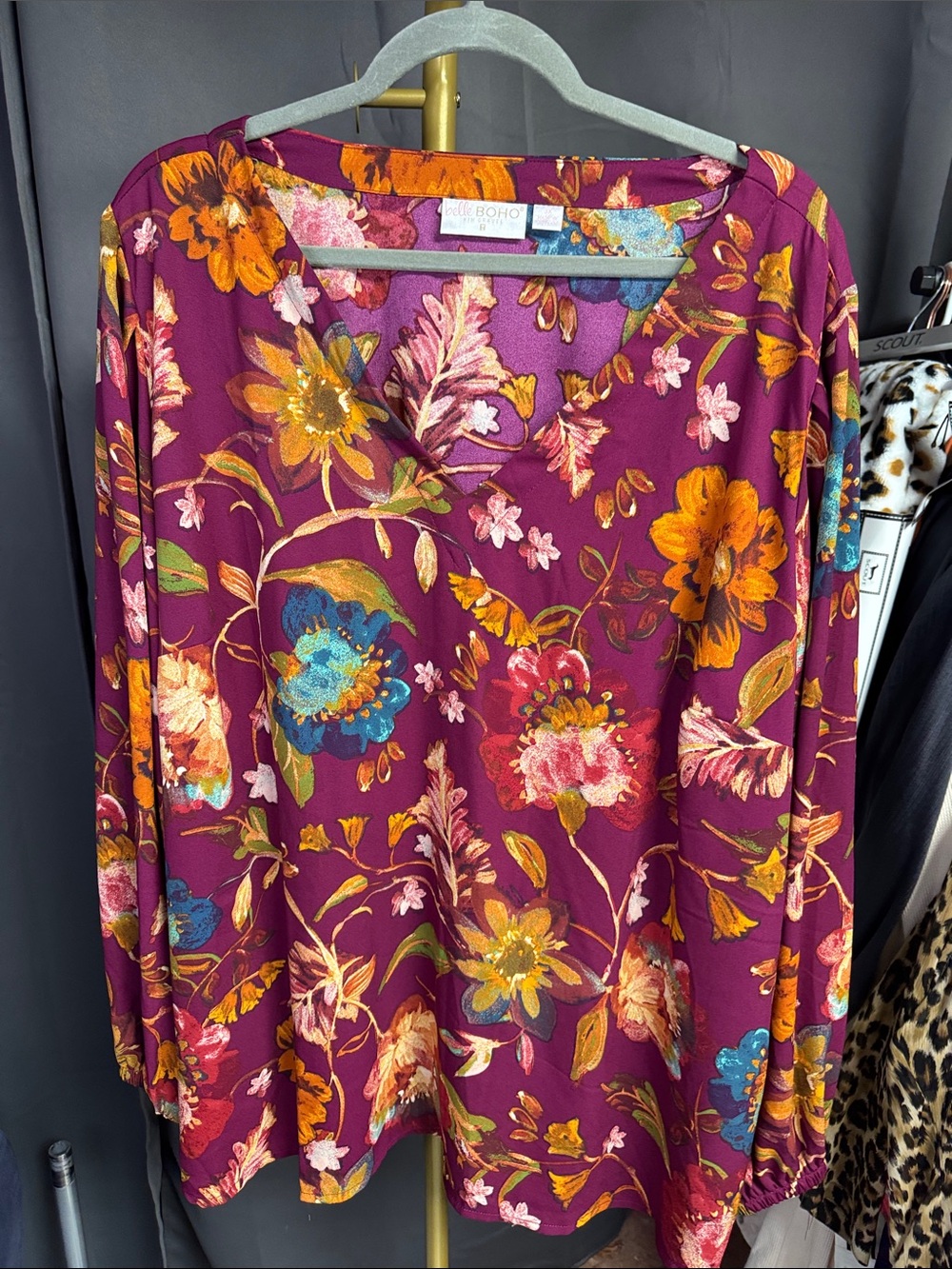 Kim Gravel Boho Floral Blouse